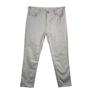 Banana Republic Slim Linen Traveler Pants Mens 36 Light tan minimalist